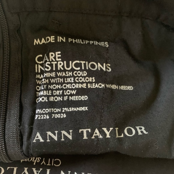 Ann Taylor City Short black stretch flat front high waisted shorts Sz 4 - Picture 10 of 10